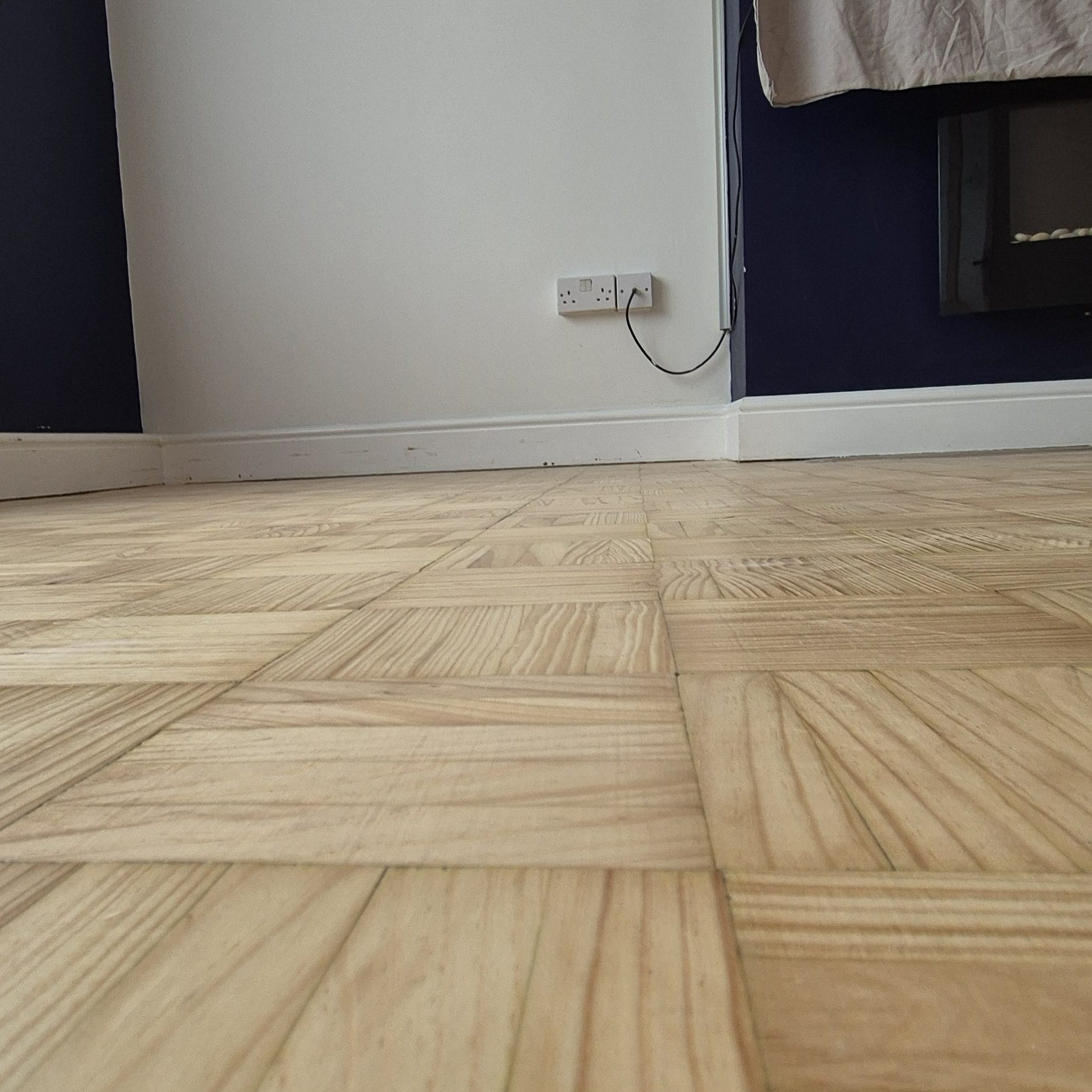 Restored wooden floor after floor sanding Cornwall