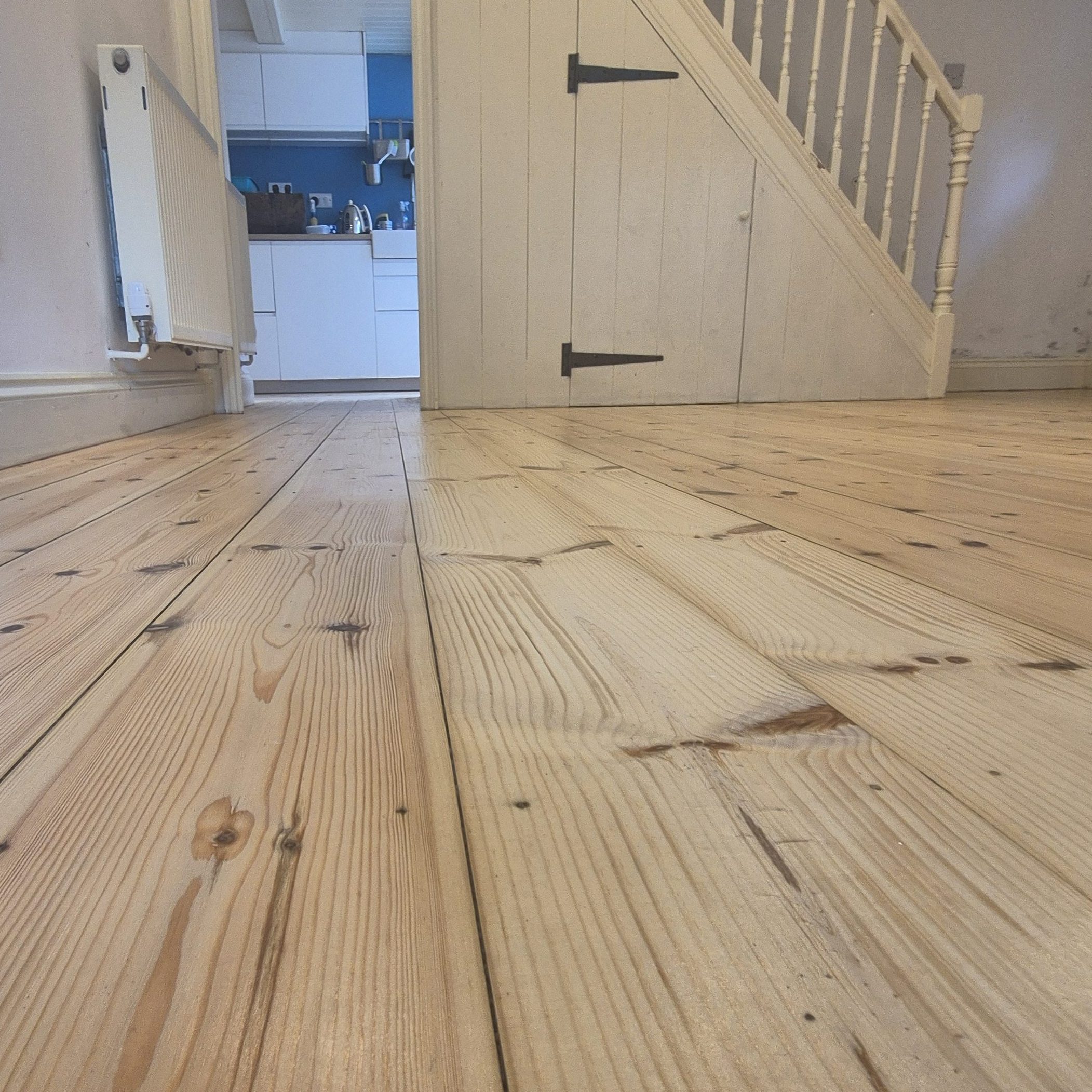 Pine floorboard restoration in Cornwall homes